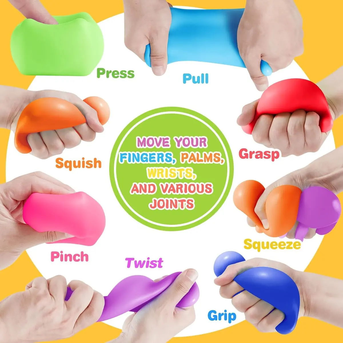 Viroucal Fidget Toys Stress Cube 24Pcs | Anxiety & Stress Relief for Kids & Adults - view 4
