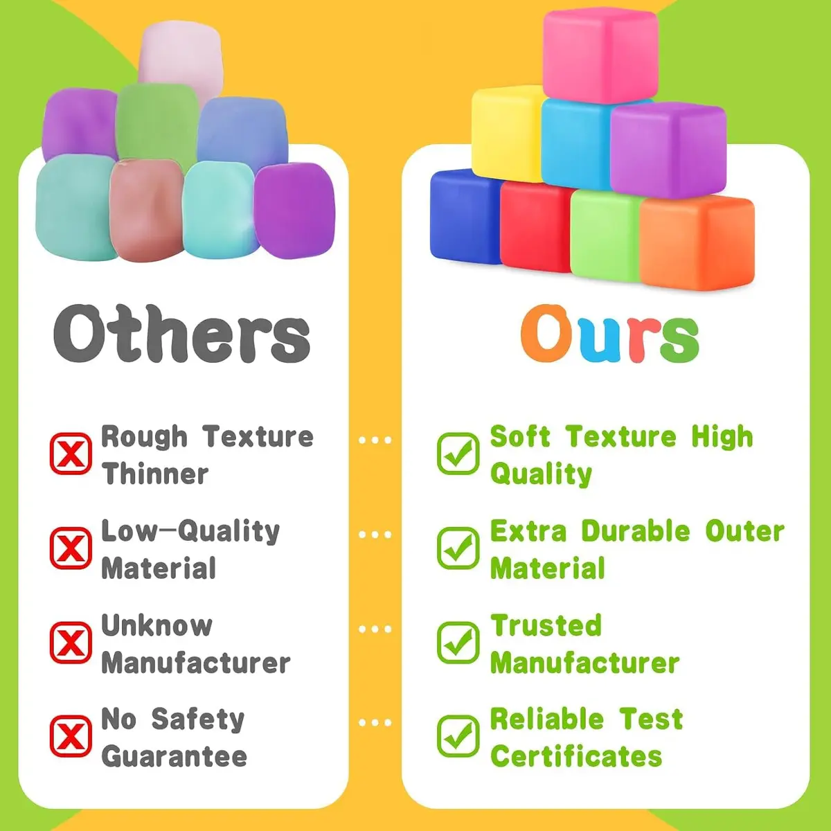 Viroucal Fidget Toys Stress Cube 24Pcs | Anxiety & Stress Relief for Kids & Adults - view 5