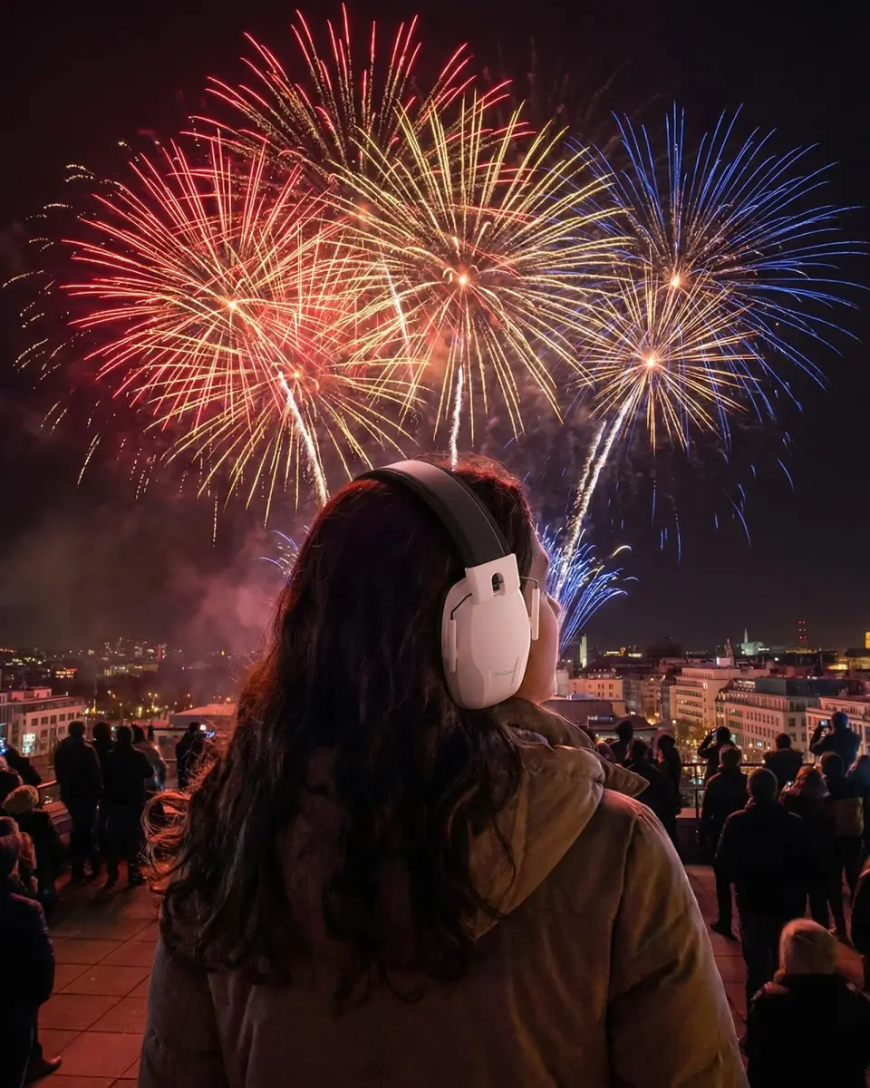 ProCase Noise Reduction Ear Muffs SNR 29dB, Hearing Protection Headphones for Adults, Adjustable Soundproof Ear Defenders for Shooting, Construction, Mowing - Pink (1 Unit) - view 6
