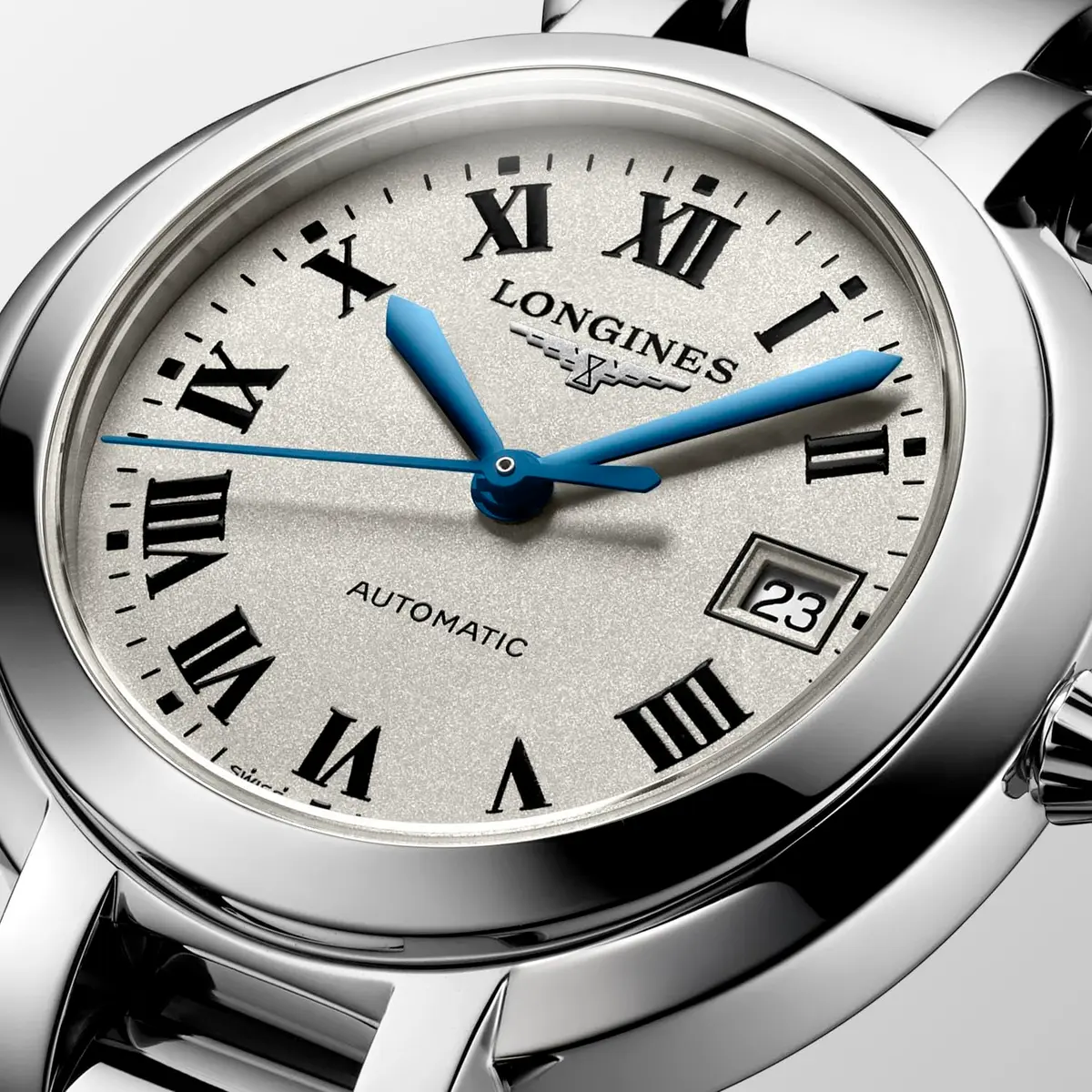 Longines PrimaLuna Automatic Watch 30mm Stainless Steel Silver | Elegant Femininity - view 2