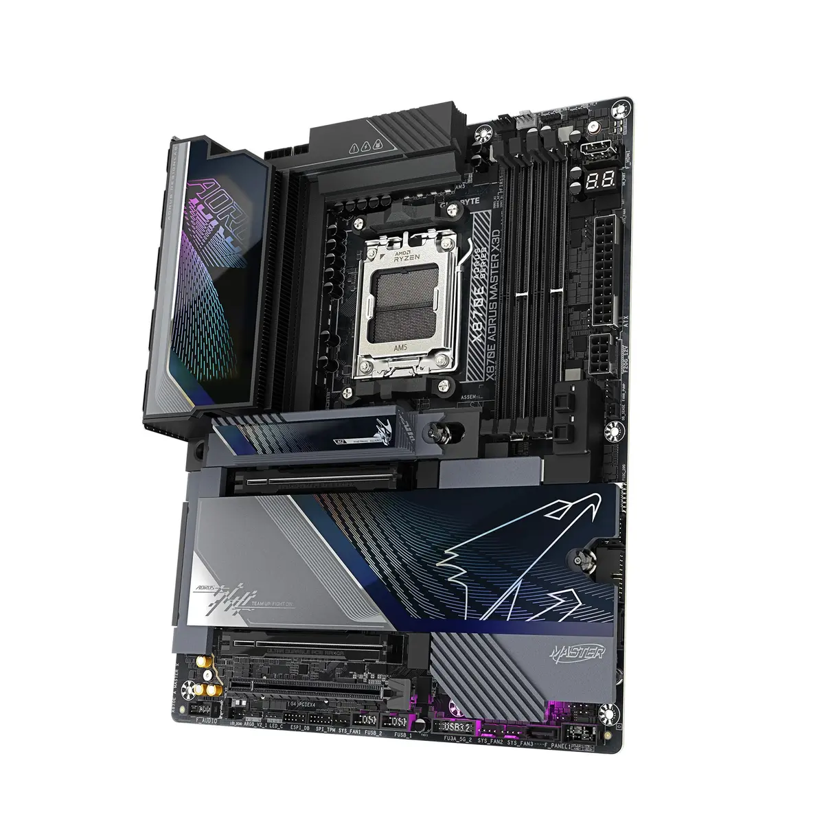 GIGABYTE X870E AORUS Master X3D AMD AM5 ATX Motherboard | DDR5, PCIe 5.0, WiFi 7 - view 4