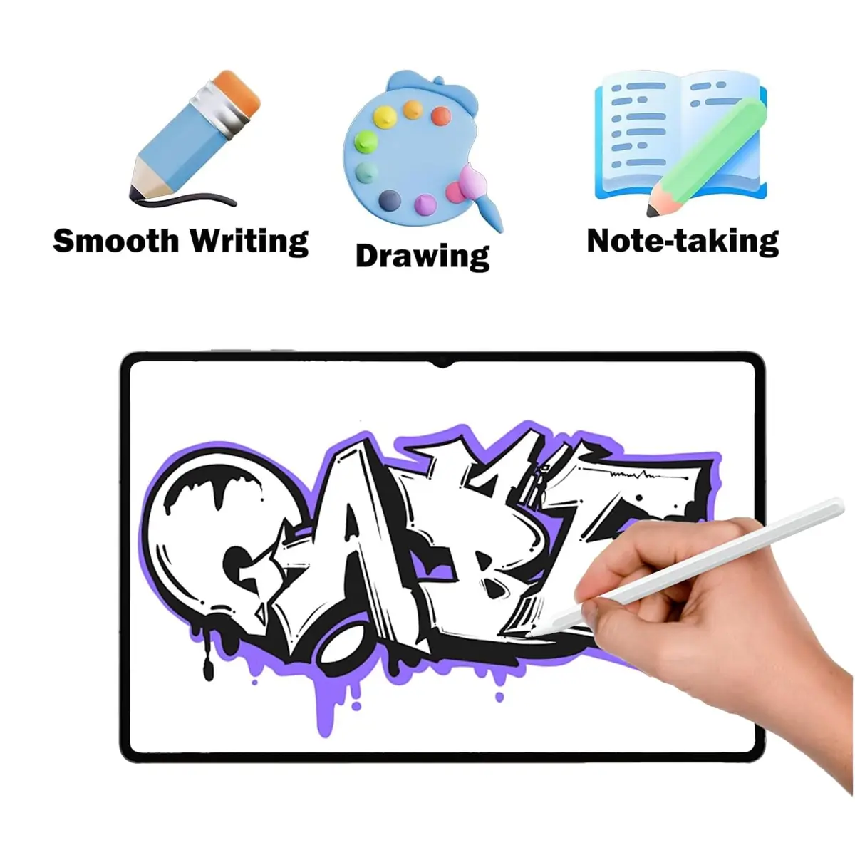 Alovexiong 2 Pack Stylus Pen for Samsung Galaxy Tab S11/S11 Ultra S Pen, 4096 Pressure Levels | White - view 5