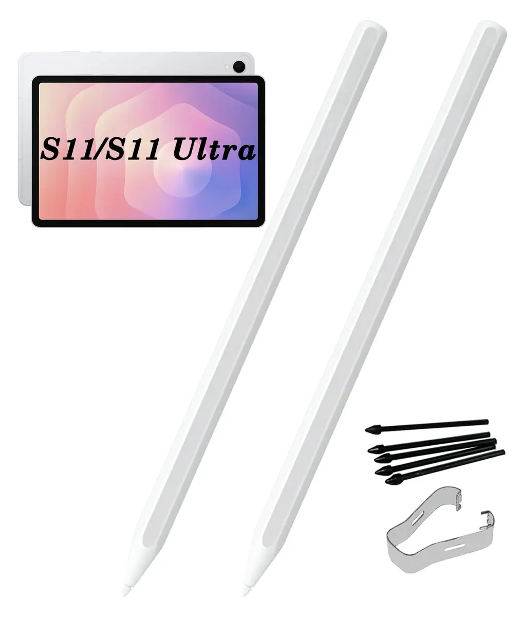 Alovexiong 2 Pack Stylus Pen for Samsung Galaxy Tab S11/S11 Ultra S Pen, 4096 Pressure Levels | White - main product image