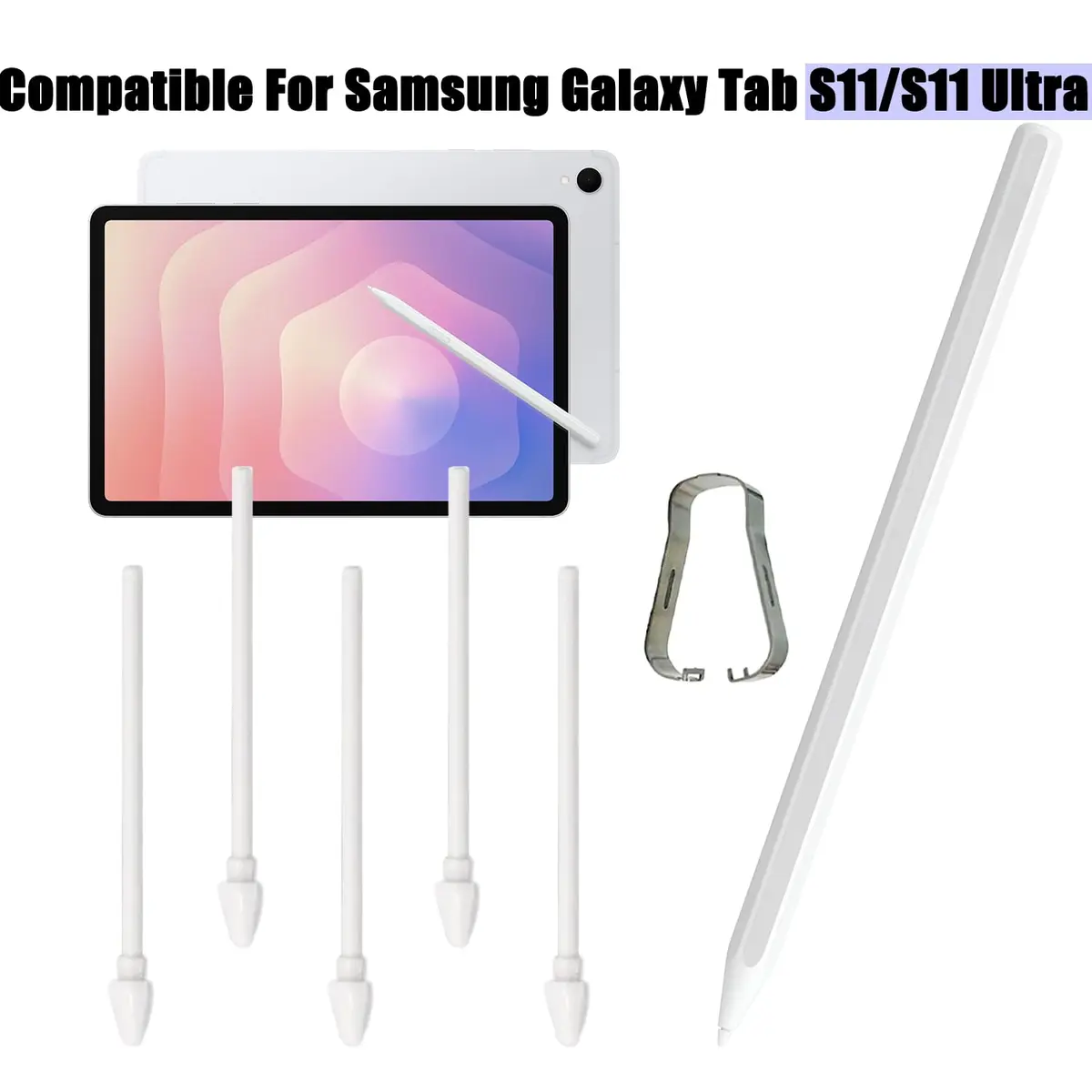 Alovexiong 5-Pack S Pen Tips for Samsung Galaxy Tab S11 Ultra Stylus with Tweezer | Replacement Nibs for Tab S11 Ultra - view 2