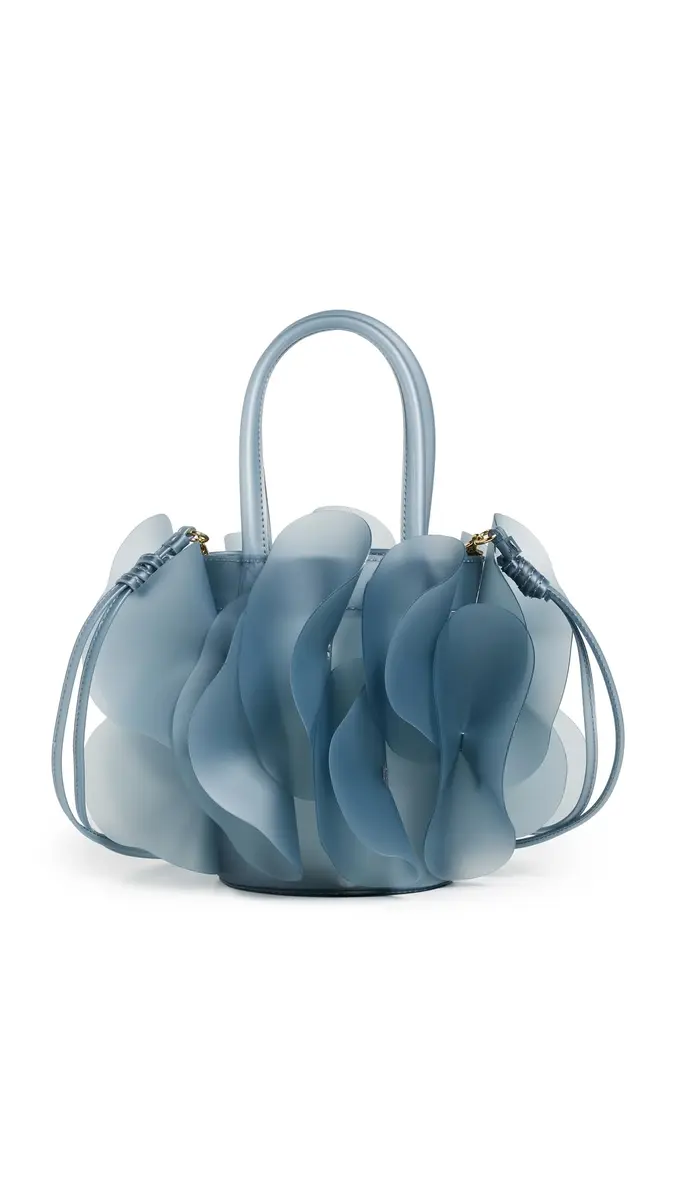FARM Rio Jelly Flower Bag Ice Blue | Playful Translucent Silicone Handbag - main product image