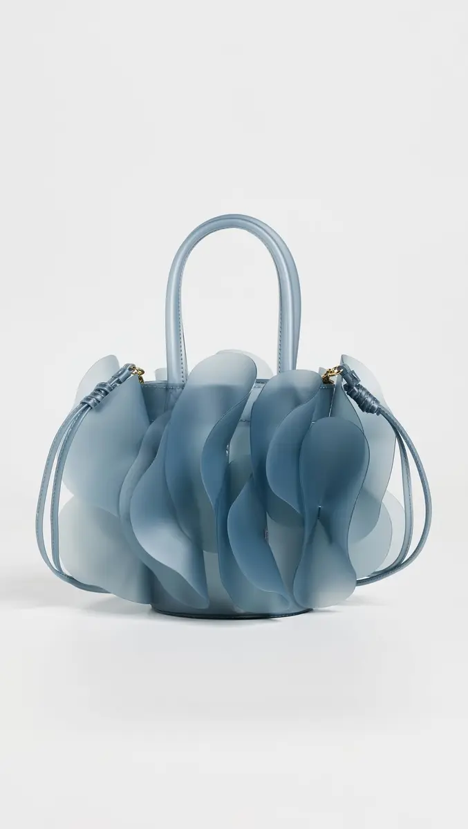 FARM Rio Jelly Flower Bag Ice Blue | Playful Translucent Silicone Handbag - view 2