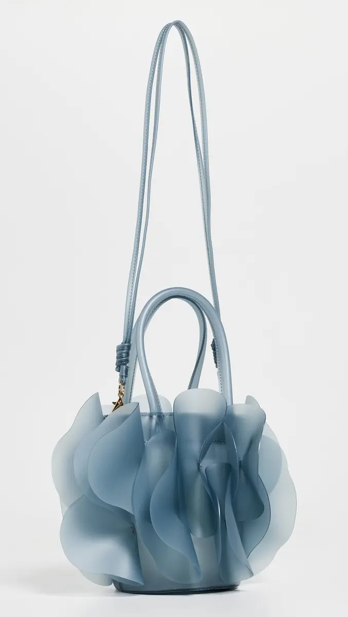 FARM Rio Jelly Flower Bag Ice Blue | Playful Translucent Silicone Handbag - view 3