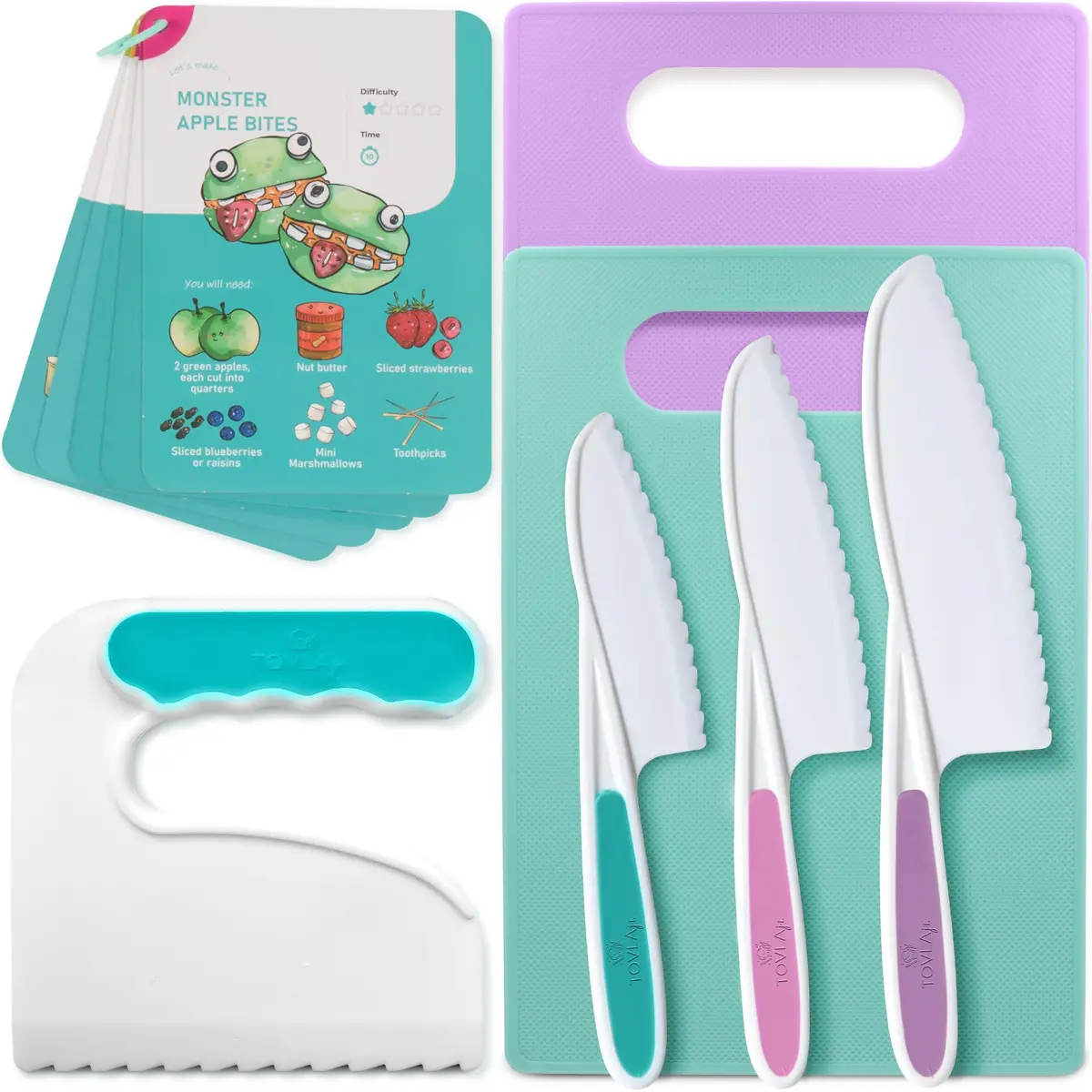 Tovla Jr. Kids Safe Knife Set for Real Cooking | 6-Piece Set - main product image