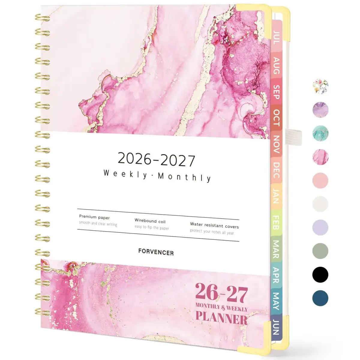 Forvencer Academic Planner 2026-2027, 8.5"x11" (21.6x27.9 cm) | Weekly & Monthly Hardcover Organizer - main product image