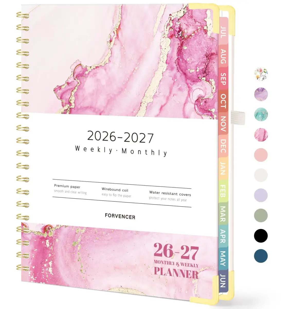 Forvencer Academic Planner 2026-2027, 8.5"x11" (21.6x27.9 cm) | Weekly & Monthly Hardcover Organizer - main product image