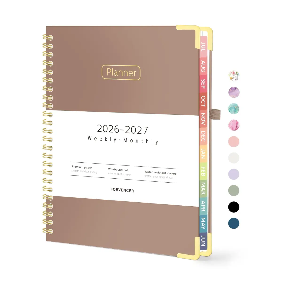 Forvencer Academic Planner 2026-2027, 16cm x 20cm (6" x 8") | Weekly & Monthly Planning for Students & Teachers - main product image
