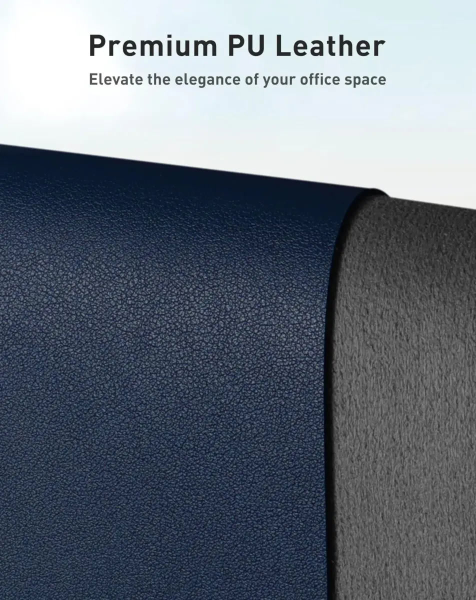 Aothia Faux Leather Desk Mat - Large Mouse Pad, Non-Slip PU Leather Blotter 163cm x 43cm (63" x 17") | Protects Desks from Scratches, Stains, and Spills - view 2