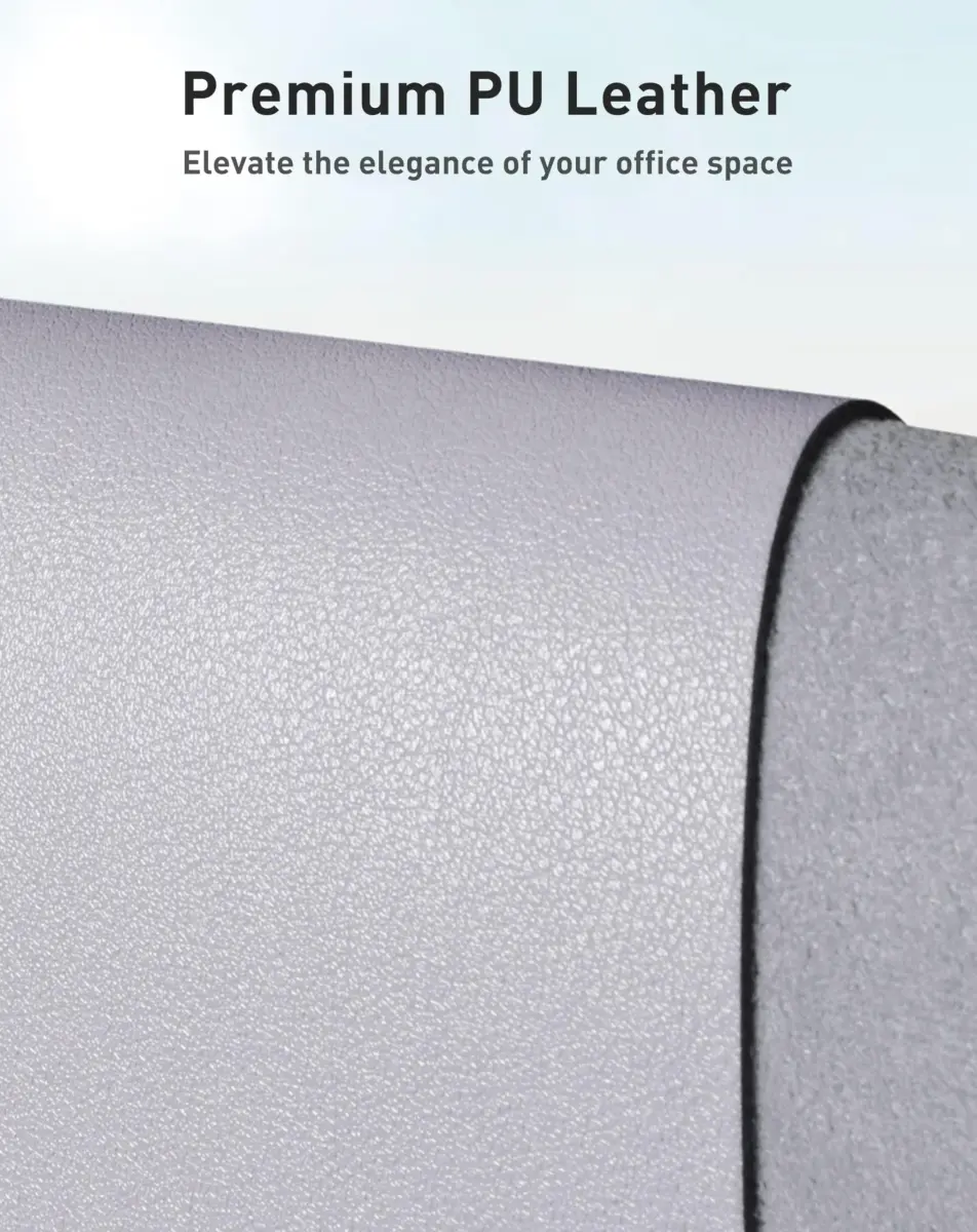 Aothia Faux Leather Desk Mat - Large Mouse Pad, Non-Slip PU Leather Blotter 107cm x 43cm (42" x 17") | Professional & Waterproof Writing Surface - view 2