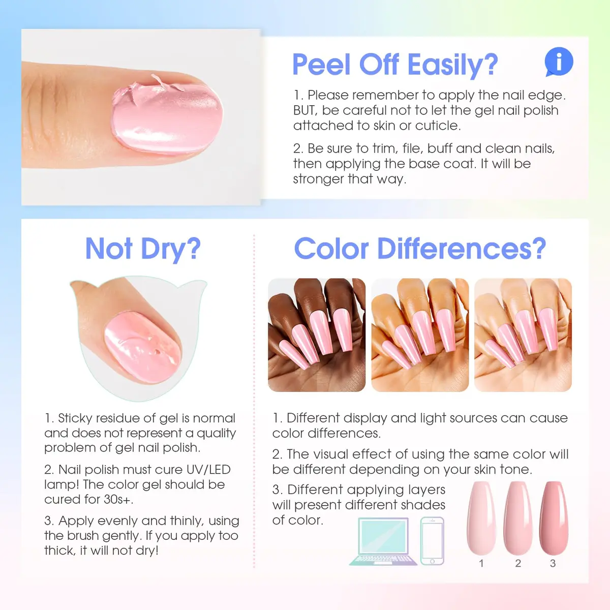 ROSALIND Gel Nail Polish Set 101PCS | 91 Colors, Long-Lasting, Easy Application, Safe Ingredients, Gift Ready (70-120 chars) - view 8