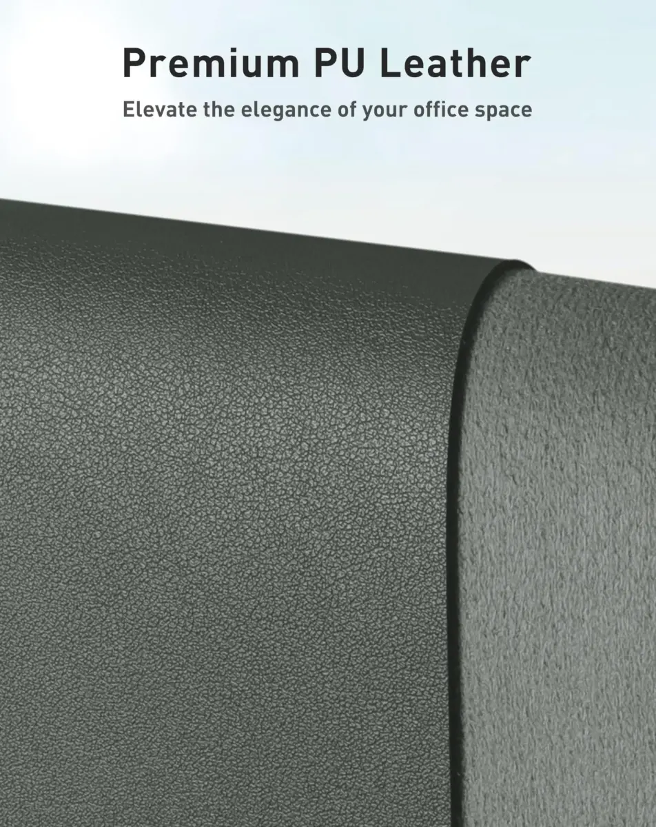 Aothia Faux Leather Desk Mat 102cm x 61cm (40" x 24") | Non-Slip PU Leather Blotter for Office & Home - view 2