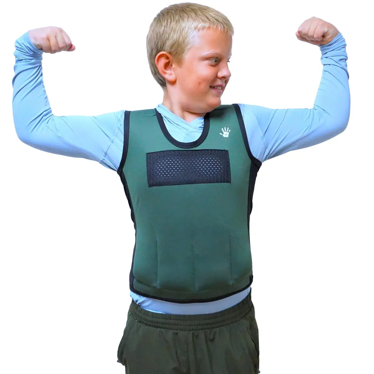 SENSORY4U Weighted Vest for Kids, Extra Large with 6 Removable Weights | Sensory Compression for School & Play - main product image