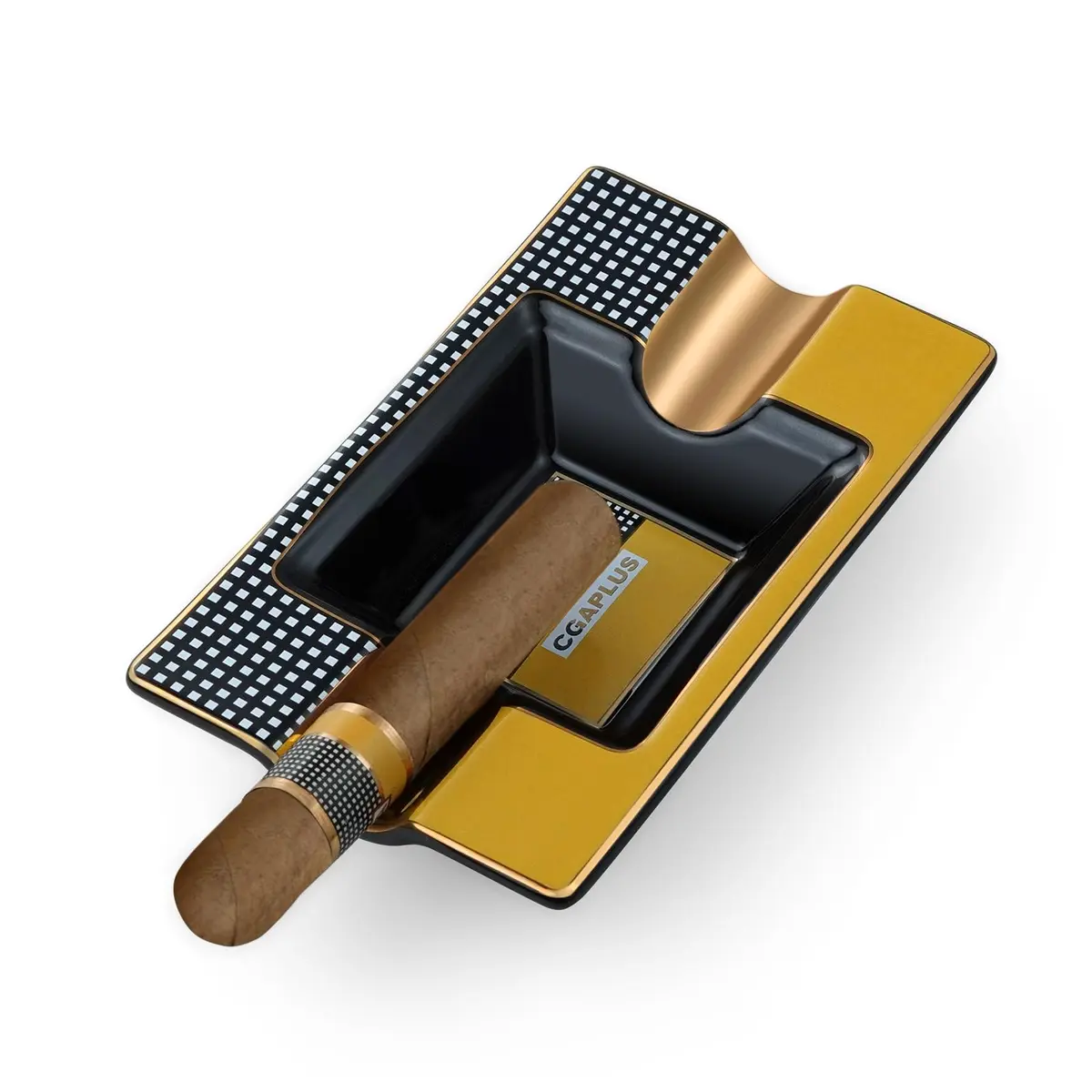 GUEVARA Cigar Ashtray Classic Black | Deep Basin, Sturdy & Stylish for Outdoors & Indoors - view 6