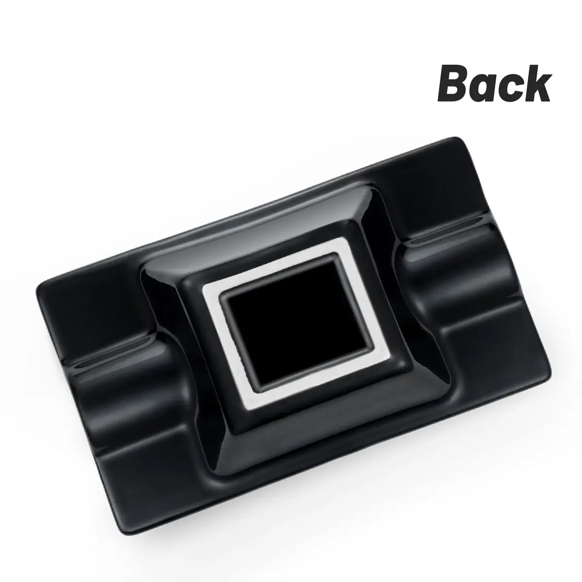 GUEVARA Cigar Ashtray Classic Black | Deep Basin, Sturdy & Stylish for Outdoors & Indoors - view 7