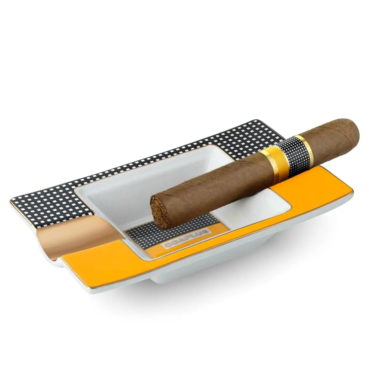 GUEVARA Cigar Ashtray Deep Basin 4.9in (12.45cm) | Elegant Indoor/Outdoor Accessory - view 2