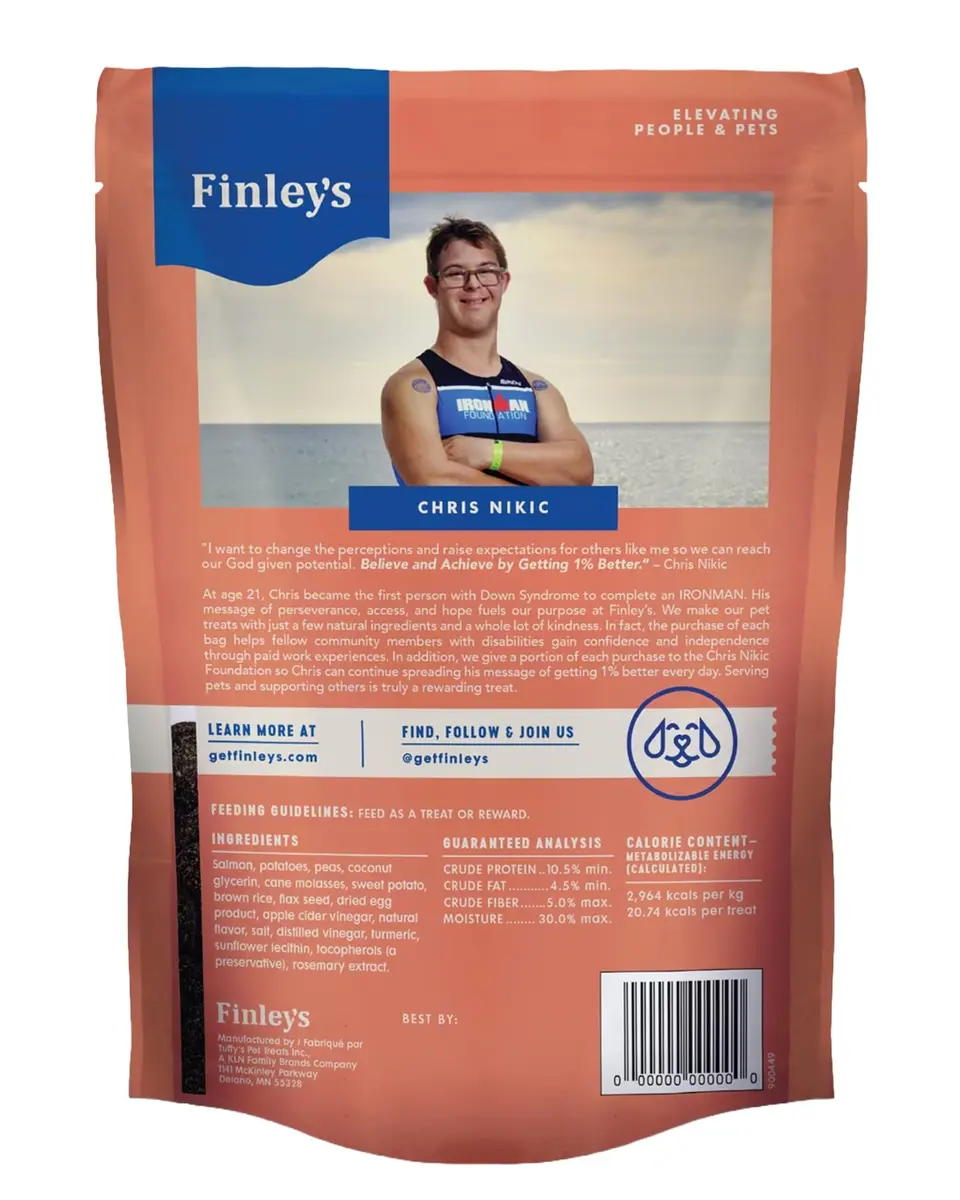 Finley's Salmon Hearty Bites Soft Chewy Dog Treats 12oz (340g) | Nutrient-Rich, Wholesome & Made in USA - view 2