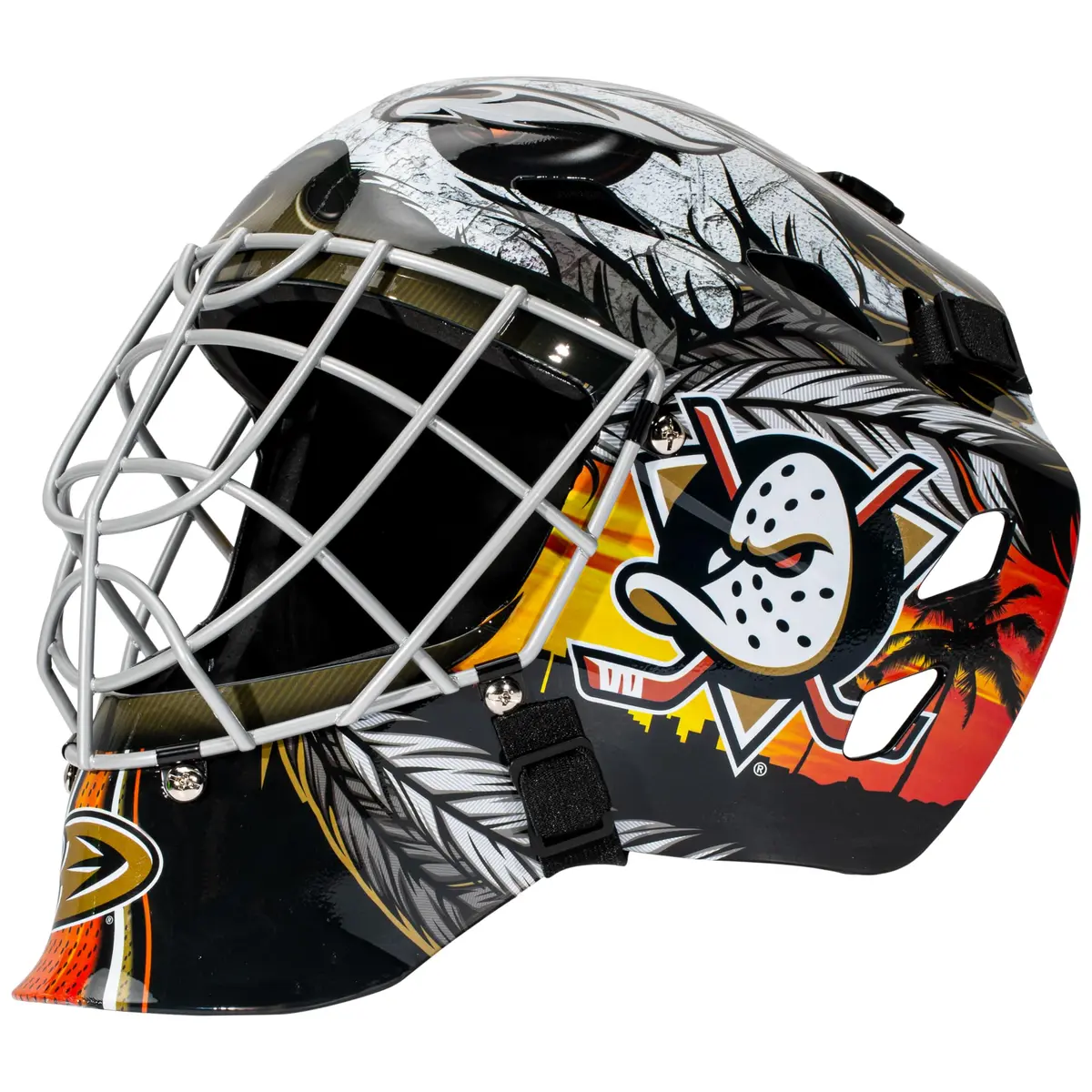 Franklin Sports NHL Street Hockey Goalie Face Mask - St Louis Blues | Youth Adjustable Steel Cage - main product image