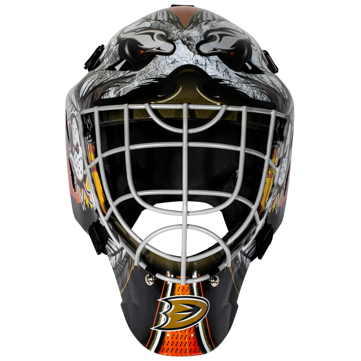 Franklin Sports NHL Street Hockey Goalie Face Mask - St Louis Blues | Youth Adjustable Steel Cage - view 7