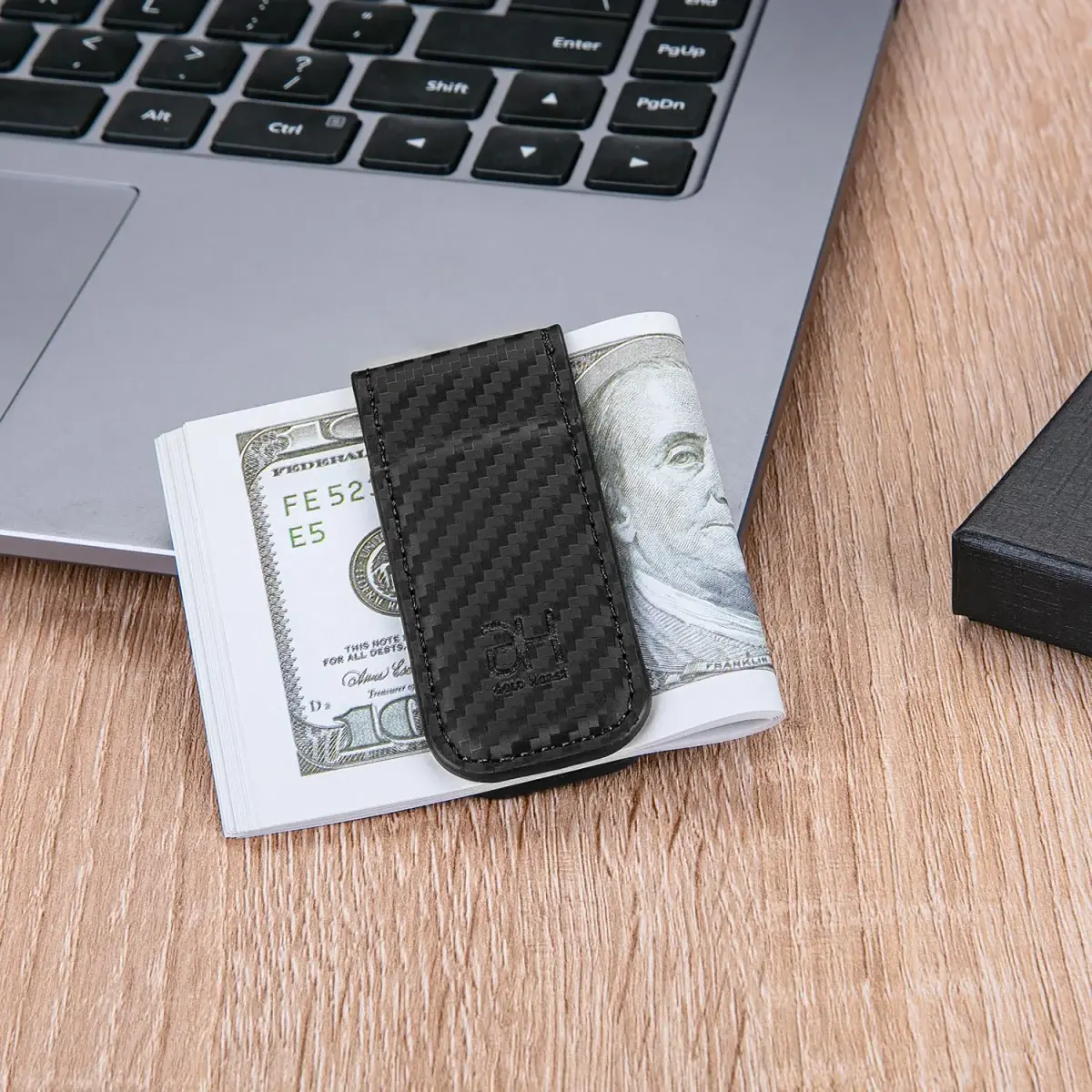 GH GOLD HORSE Slim Magnetic Money Clip Genuine Leather Card Holder for Men | Holds 10-15 Bills - view 6