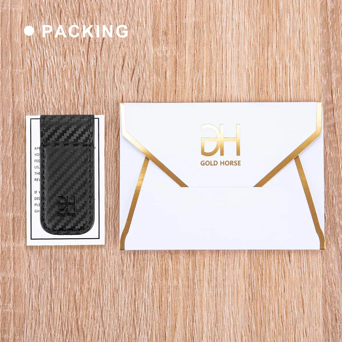 GH GOLD HORSE Slim Magnetic Money Clip Genuine Leather Card Holder for Men | Holds 10-15 Bills - view 7