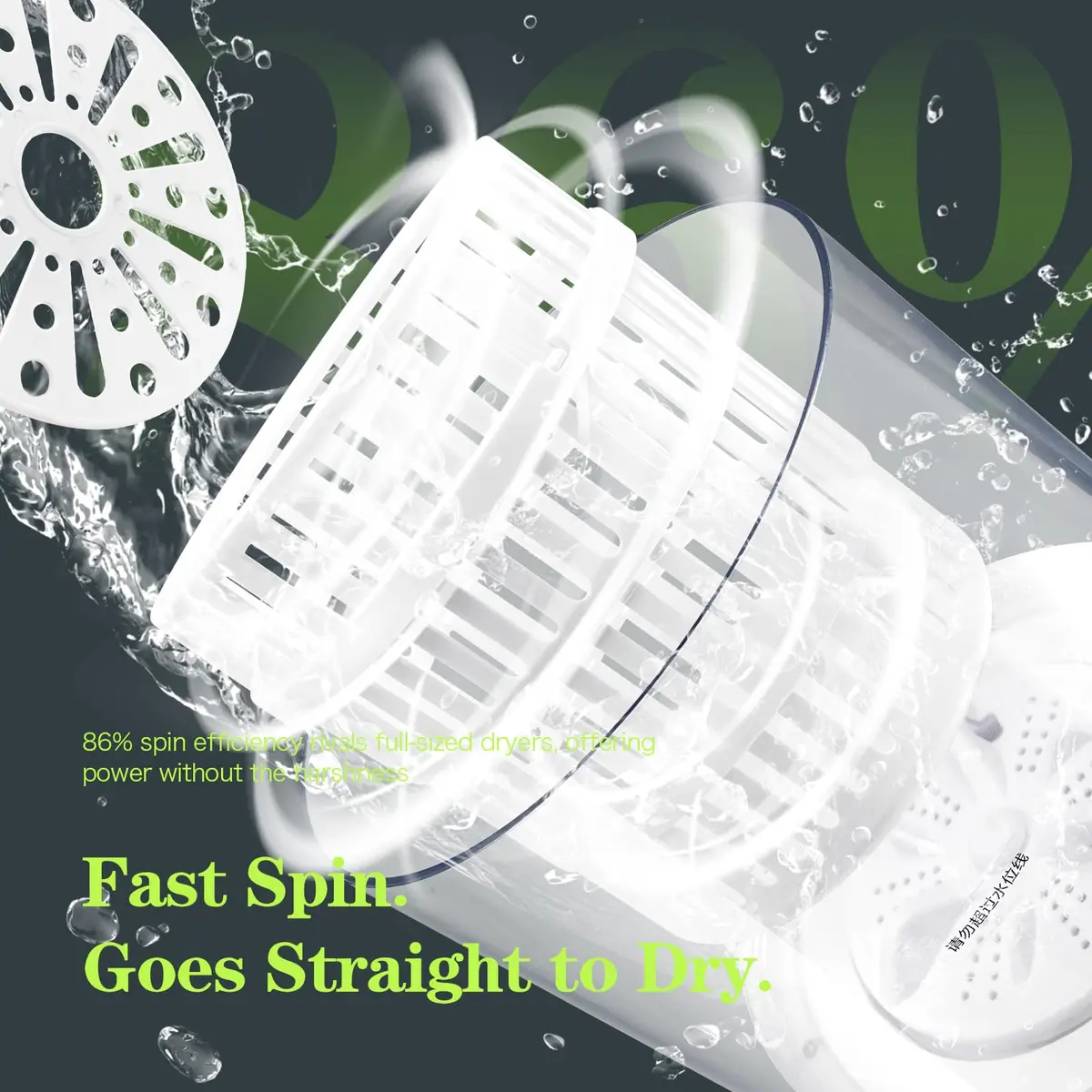 SUNHAIXIA Portable Mini Washing Machine 1L (0.26 Gal) | Imitation Hand Wash & UV Sterilization - view 7