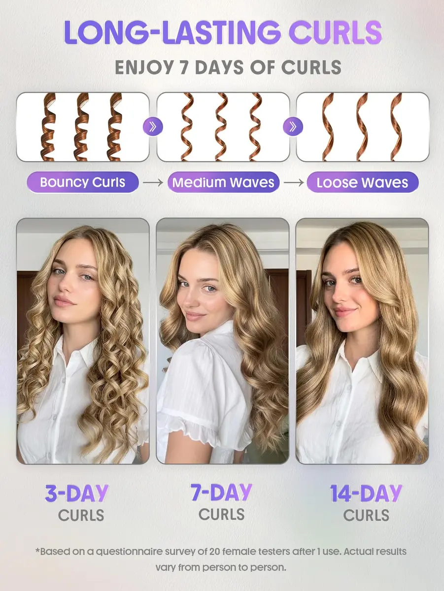 SHEGLAM One Touch Airflow Styler Pro 1.25 inch Automatic Rotating Curling Iron | 5 Temp Settings, Zero Burn Risk - view 3