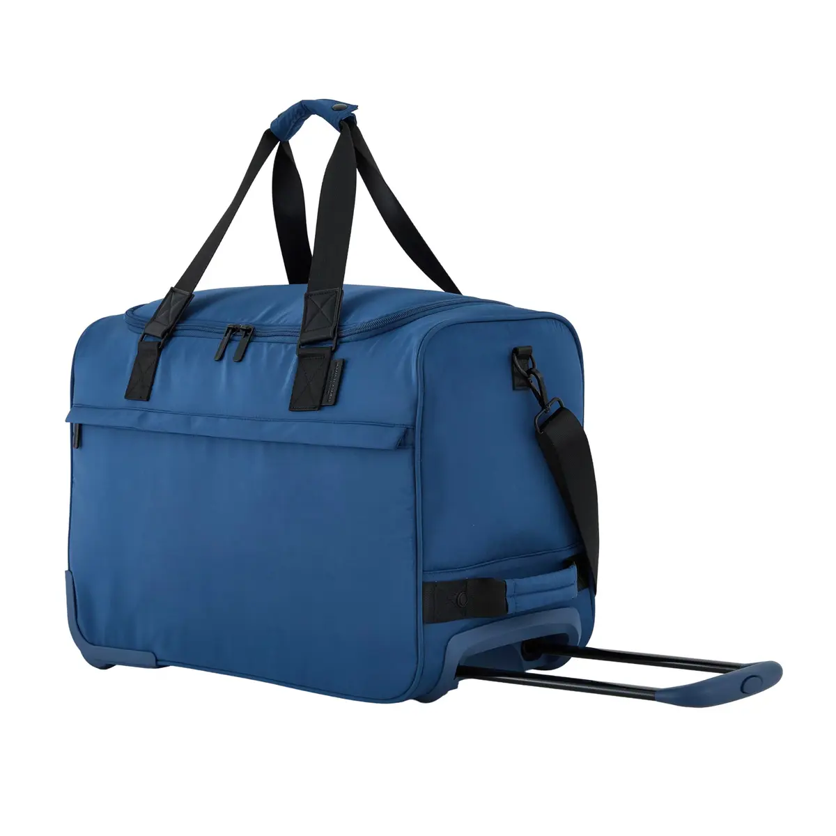 Scotch & Soda Amsterdam Travel Duffel Bag, Ocean Blue, 21-Inch Rolling | European Style & Organized Packing - main product image