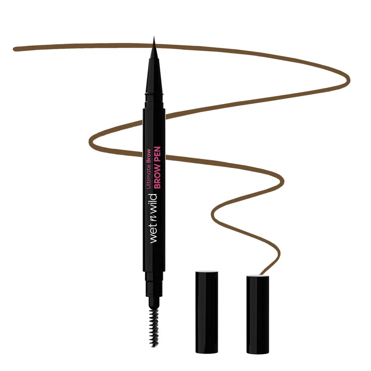 wet n wild Ultimate Brow Pen - Medium Brown | Precise, Waterproof, 16-Hour Wear - main product image