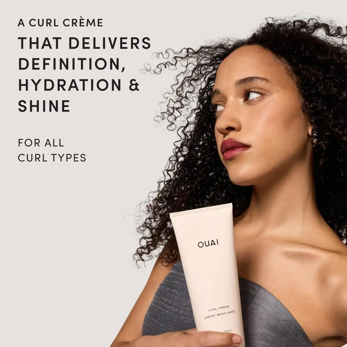 OUAI Curl Defining Cream - Travel Size Hydrating Curl Cream (2.5 Oz) | Defines & Hydrates Curly Hair - view 2
