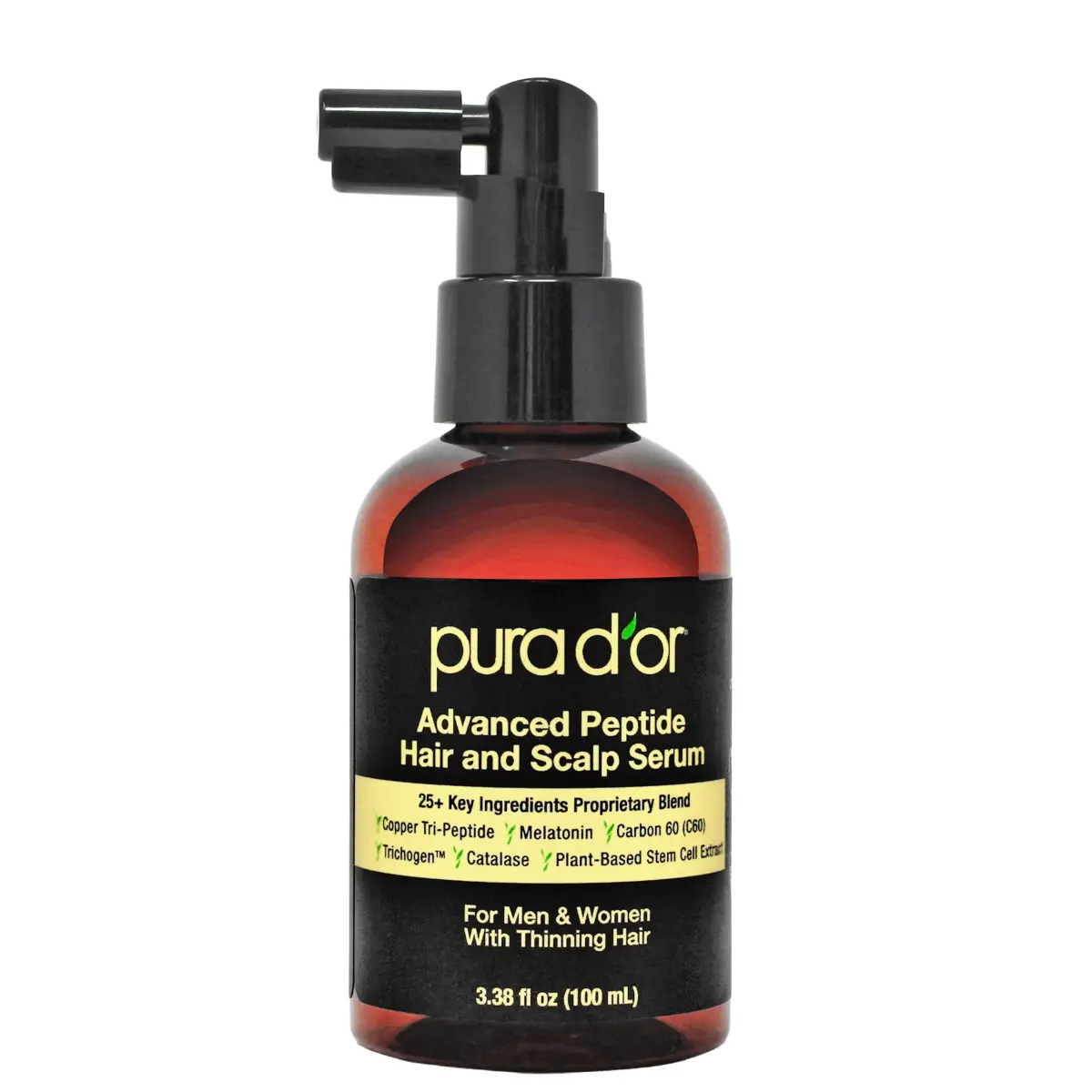 PURA D'OR Advanced Hair & Scalp Serum 99ml (3.3 Fl Oz) | Fuller Appearance Strands for Thinning Hair - main product image