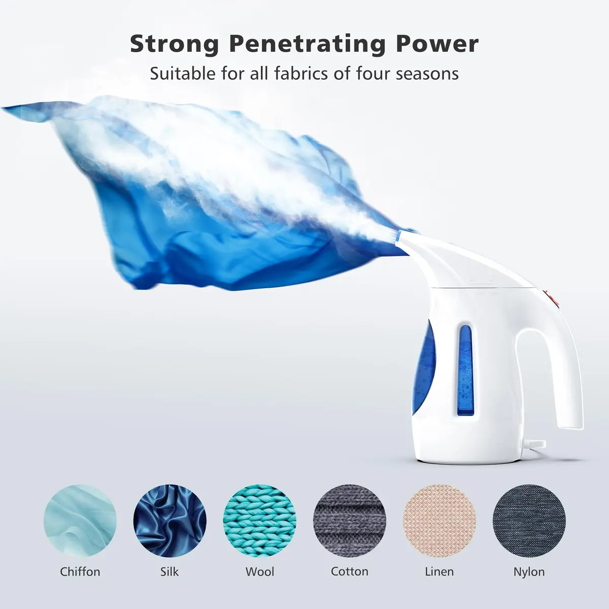 HiLIFE Garment Steamer 240ml | Portable Handheld 700W, Strong Penetrating Steam, Removes Wrinkles, for Home & Office (ONLY FOR 120V) - view 5