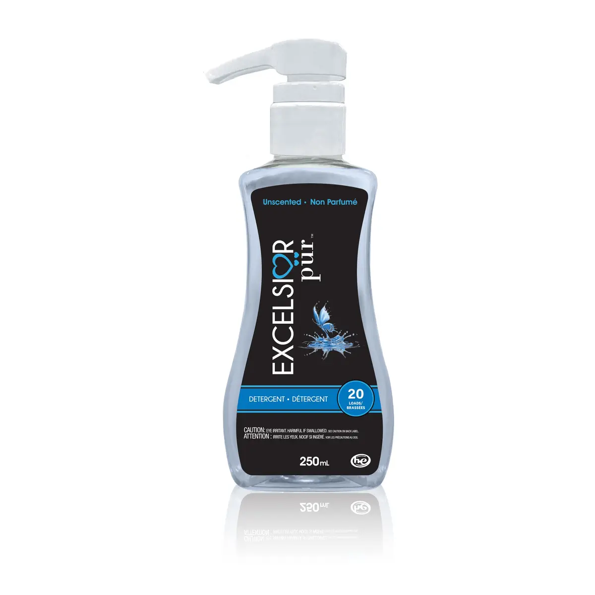 EXCELSIOR (Because You Love It) Pür 7.5x Ultra Concentrated Liquid Laundry Detergent 250mL | Fragrance-Free, 20 Loads - main product image
