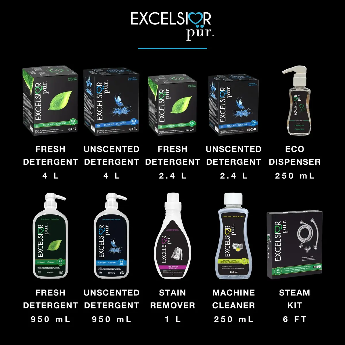 EXCELSIOR (Because You Love It) Pür 7.5x Ultra Concentrated Liquid Laundry Detergent 250mL | Fragrance-Free, 20 Loads - view 7