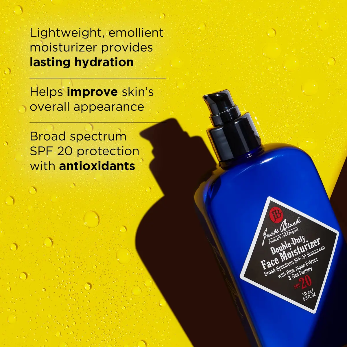 Jack Black Face & Lip SPF Set - Double Duty Face Moisturizer SPF 20 & Intense Therapy Lip Balm SPF 25 (51.75ml / 1.75 Fl Oz) - view 3