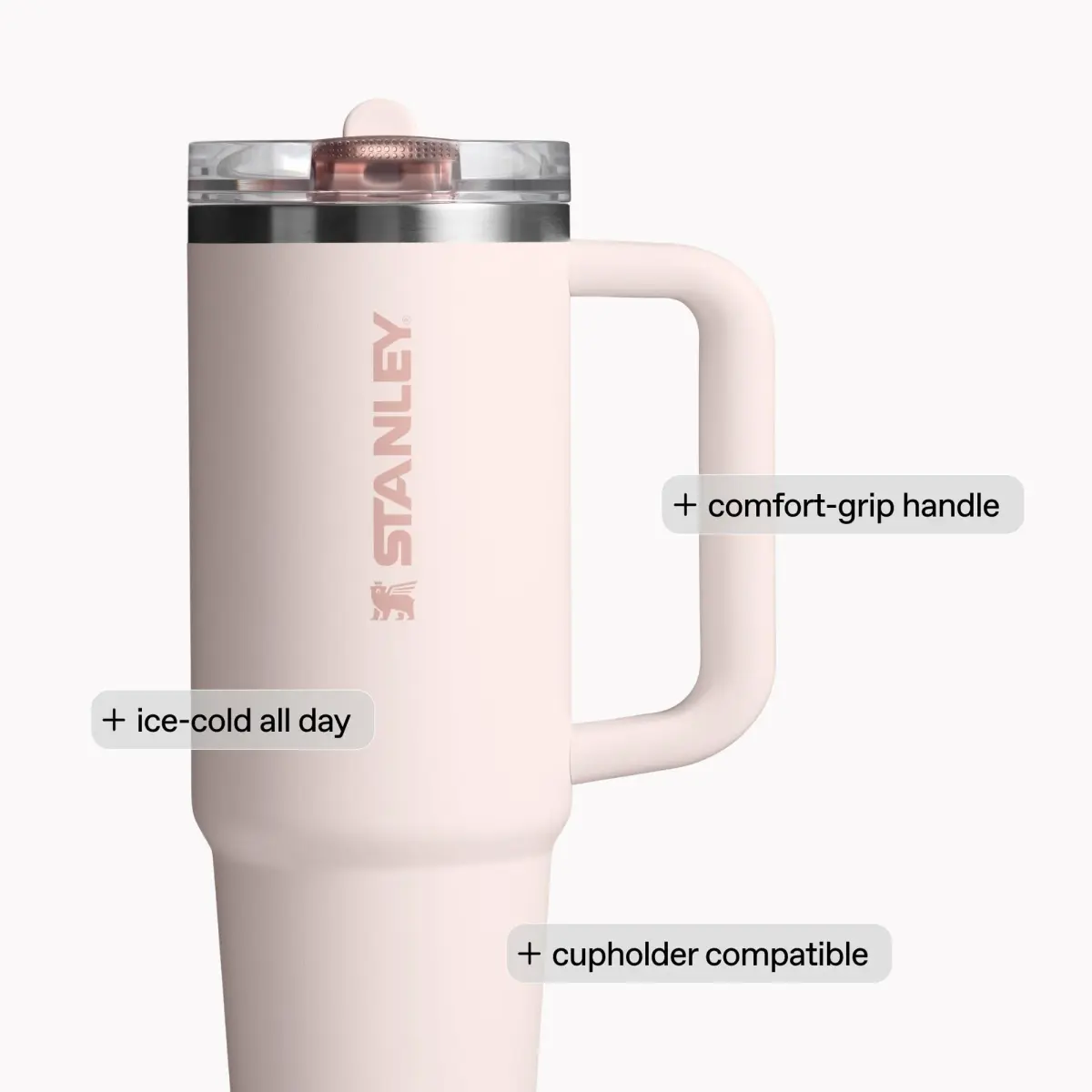 STANLEY Quencher ProTour Flipstraw Tumbler 30 oz Sunrise Spiral | Leakproof Insulated Stainless Steel Cup - view 5