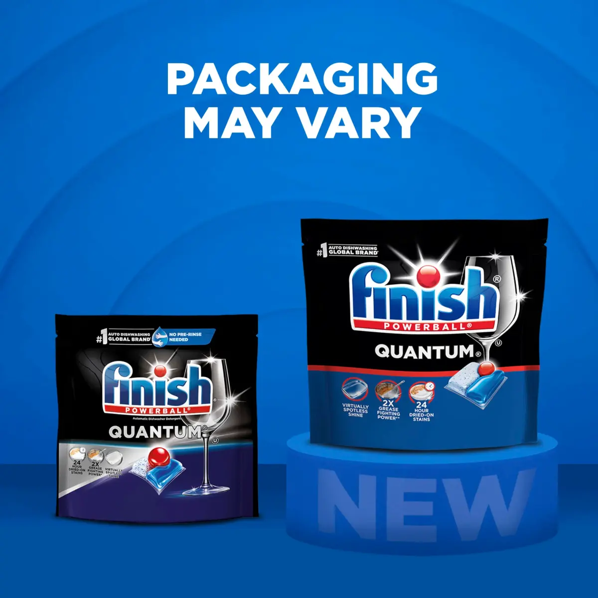 Finish Quantum Dishwasher Pods 57 Count | 2X Grease Fighting Power, Virtually Spotless Shine - view 8