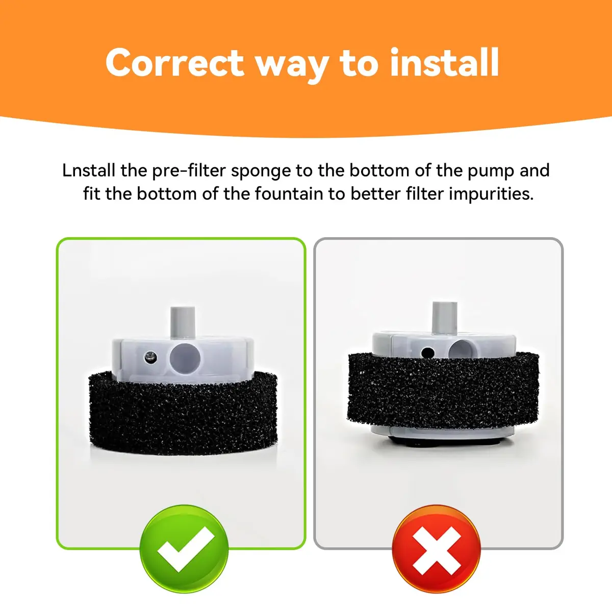 FEELNEEDY Cat Water Fountain Pump | Ultra-Quiet & Long-Lasting Replacement for FN-W22 - view 2