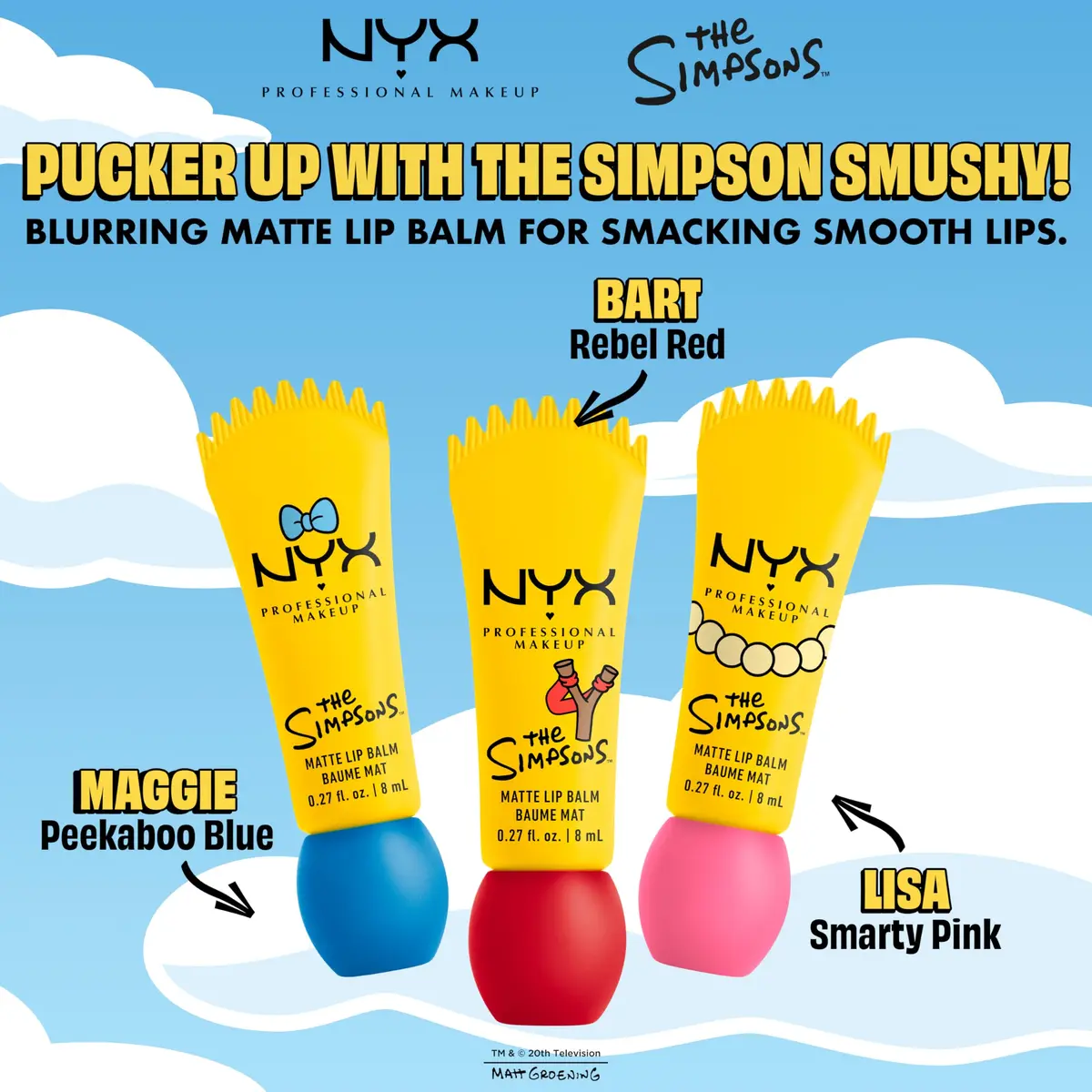 NYX PROFESSIONAL MAKEUP Simpson Smushy Matte Lip Balm 0.27 Fl Oz | Buildable, Hydrating, Blurring Lip Makeup - view 5