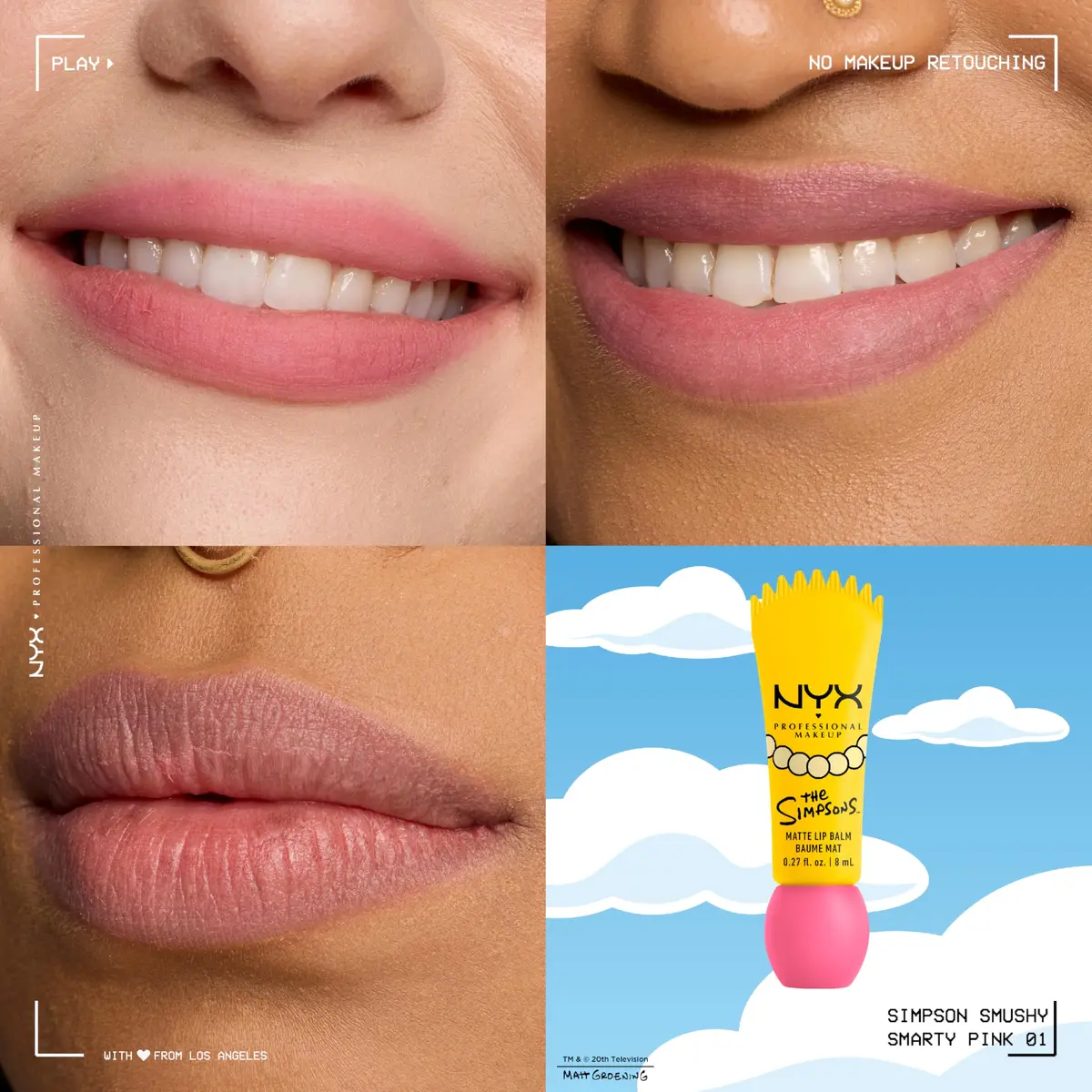 NYX PROFESSIONAL MAKEUP Simpson Smushy Matte Lip Balm 0.27 Fl Oz | Buildable, Hydrating, Blurring Lip Makeup - view 2