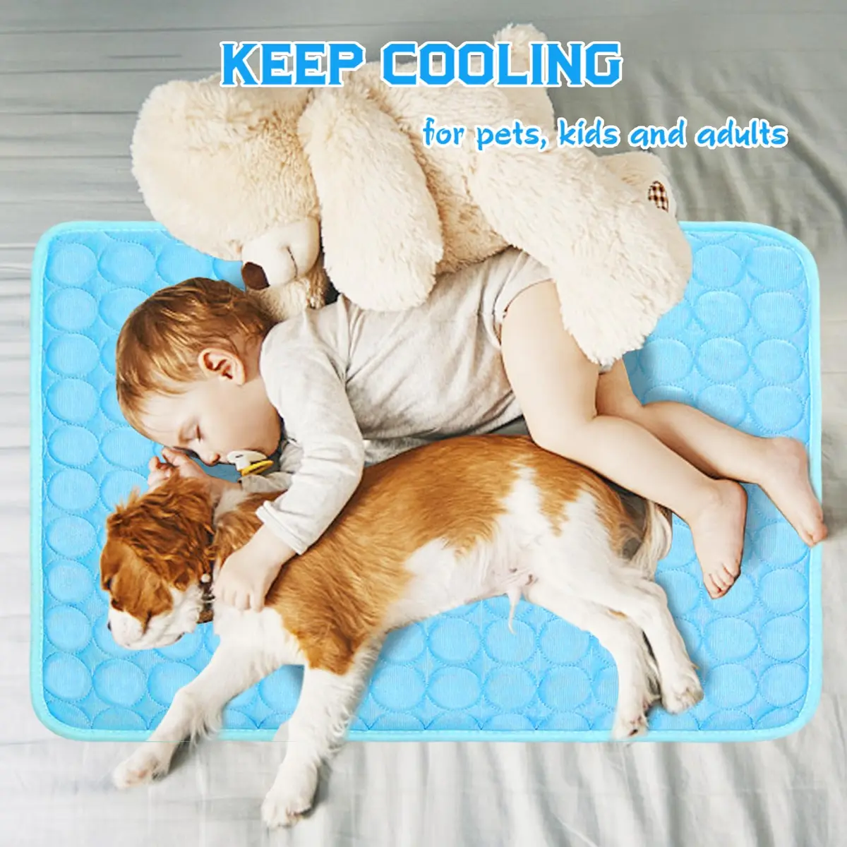 dgdgbaby Portable Dog Cooling Mat 22x28in | Self-Cooling Summer Pet Bed Pad - view 6