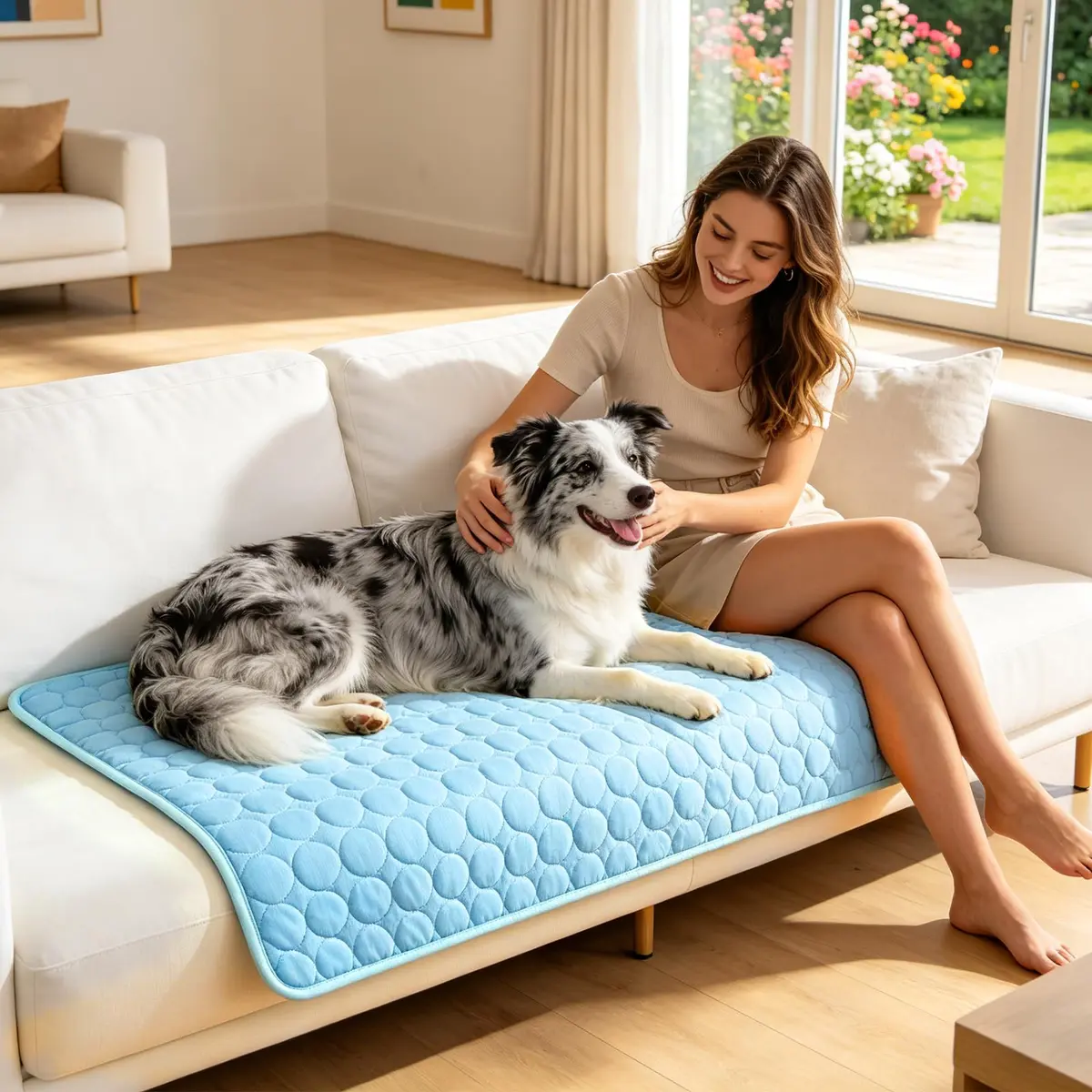 dgdgbaby Portable Dog Cooling Mat 22x28in | Self-Cooling Summer Pet Bed Pad - view 2