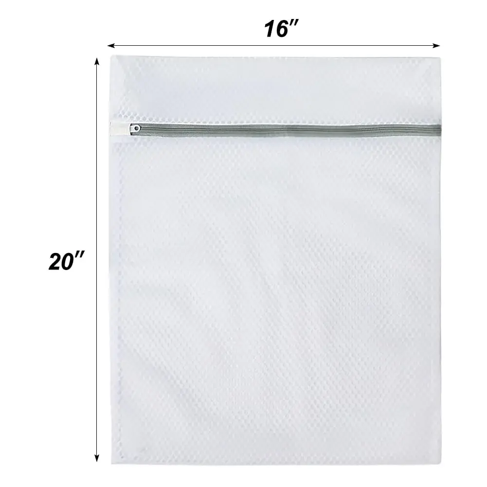 Vivifying Large Honeycomb Mesh Laundry Bags 3 Pack 52cm x 42cm | Protects Delicates in Wash & Dry Cycles - view 2