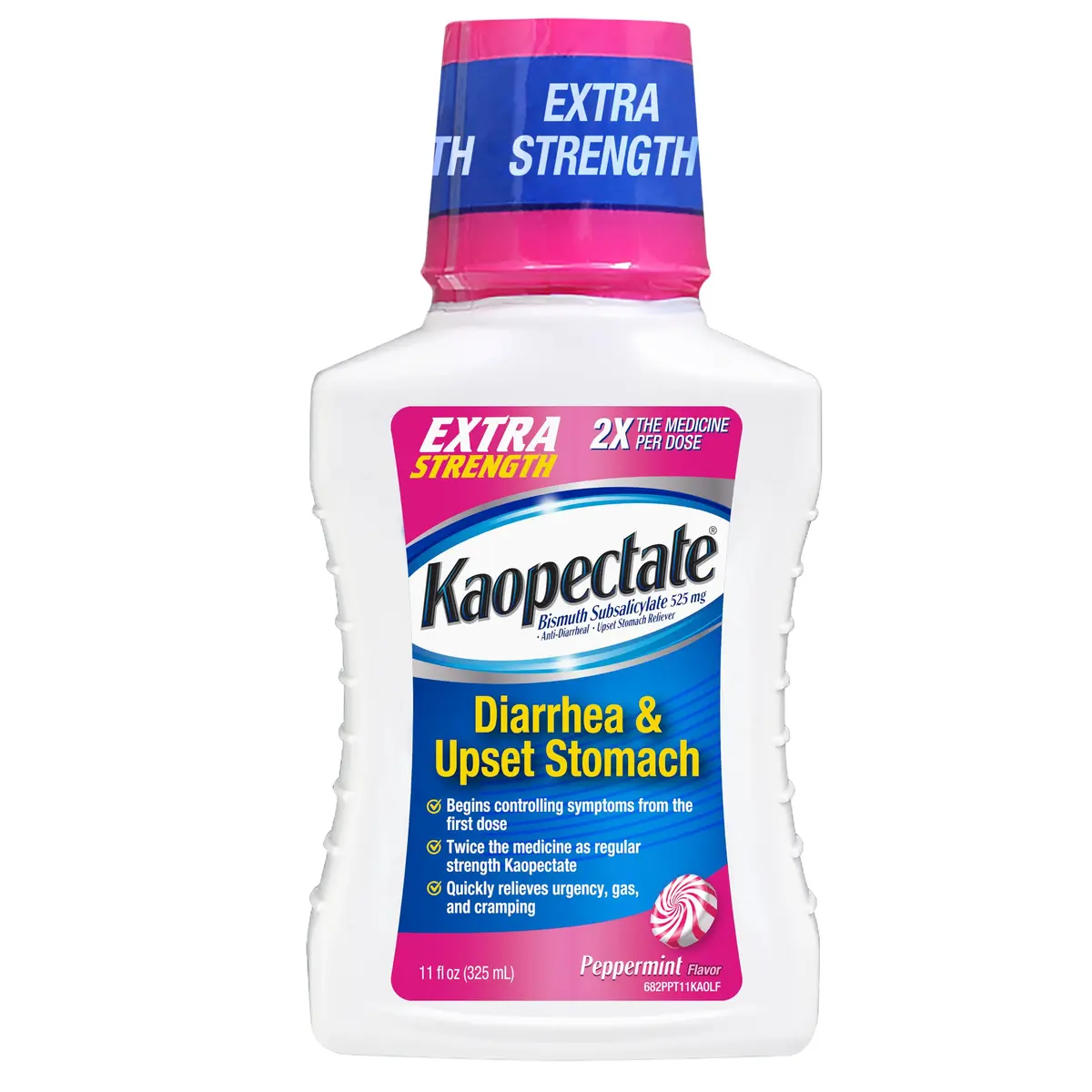 Kaopectate Extra Strength Diarrhea 11oz | Fast-Acting Upset Stomach Relief with Bismuth Subsalicylate - main product image