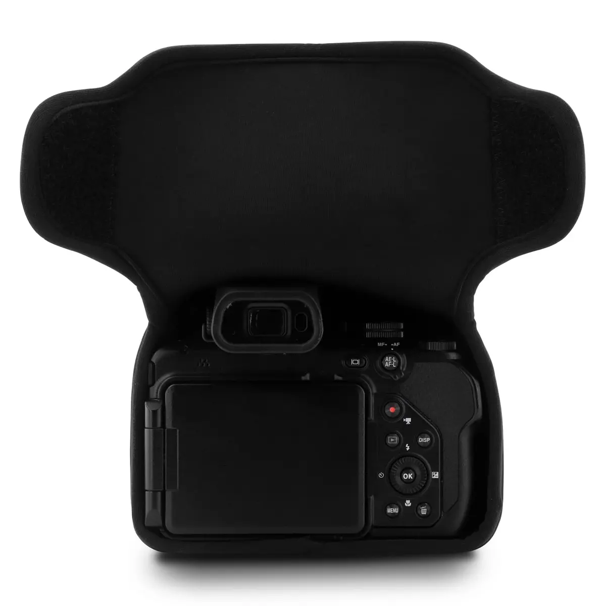 MegaGear Ultra Light Neoprene Camera Case for Nikon Coolpix P1100 | Black - view 4