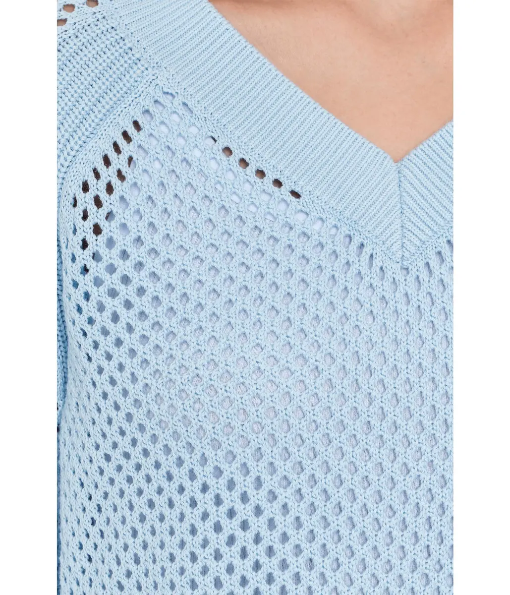Elliott Lauren Womens Open Mind Ice Sweater | Regular Fit Cotton Pullover (LG) - view 5