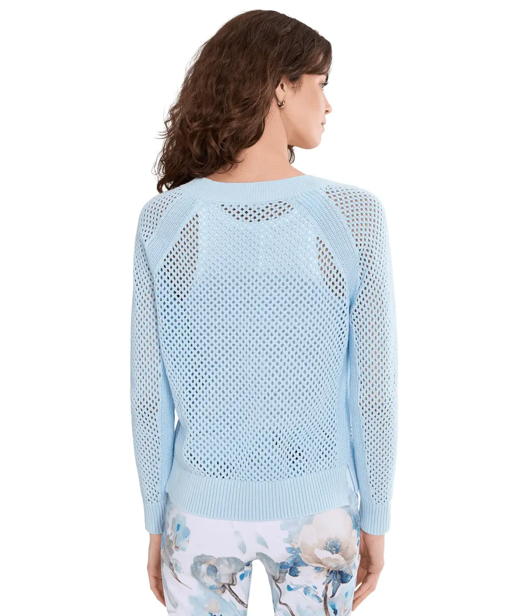 Elliott Lauren Womens Open Mind Ice Sweater | Regular Fit Cotton Pullover (LG) - view 4